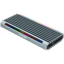 Tooq Caja Externa SSD M.2 NGFF/NVMe SSD - USB 3.1 Gen 2 USB-A RGB
