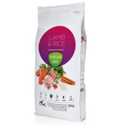 Natura Diet Adult con cordero y arroz pienso para perros - 12 kg