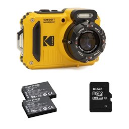 Cámara Digital Compacta Kodak PIXPRO WPZ2 16 MP 4x Zoom Óptico Sensor BSI CMOS WiFi Sumergible y Antigolpes