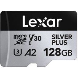 Lexar Tarjeta de memoria SD Professional Silver Plus 128GB V30 UHS-I. Negro / Plata