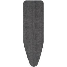 Brabantia Funda para tabla de planchar 124x38 cm Denim Black . Negro Grande