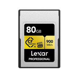 Tarjeta memoria Lexar LCAGOLD080G-RNENG 80GB CFexpress 900MB/s VPG400 negra resistente
