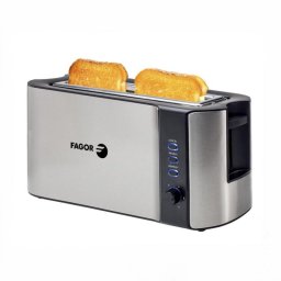 Tostadora 1000W 2 rebanadas con ranura extra larga