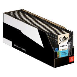 Sheba Variety Fresh en bolsitas para gatos 28 x 85 g - Selección en salsa con pescado de altura