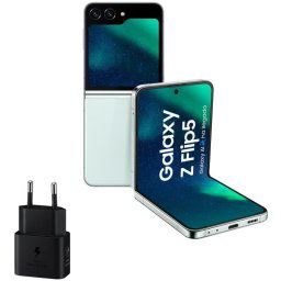 Samsung Galaxy Z Flip5 8/512GB Menta + Cargador de Pared 25W