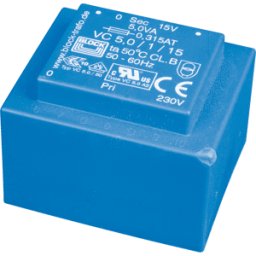 BLOCK TRANSFORMATOREN EI 42/14,8 206 - Transformador impreso, 5 va, 2x 6 V, 2x 417 mA, RM 25 mm