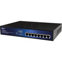 ALLNET ALL8804P+ - Switch, 8 puertos, Gigabit Ethernet, PoE+