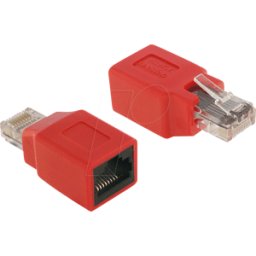 DELOCK 65025 - Adaptador cruzado RJ45 conector macho/conector hembra
