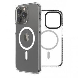 Muvit for Change Funda Recycletek Magsafe Shockproof 3m Transparente/Negra Apple iPhone 14 Pro