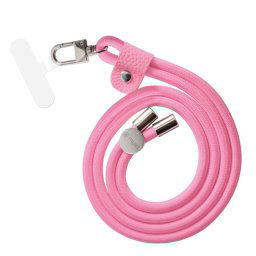 Muvit For Change Colgante Universal con Soporte Transparente + Cordón Color Rosa