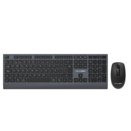 Owlotech MK700 Combo Teclado y Ratón Low Profile Inalámbrico Dark Grey