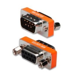 Adaptador Null-modem Db9 Macho-hembra Gris