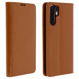 Avizar Funda Cartera de Cuero Marrón para Huawei P30 Pro