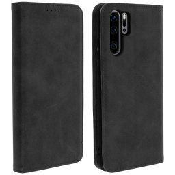 Avizar Funda Cartera Función Soporte Negra Para Huawei P30 Pro