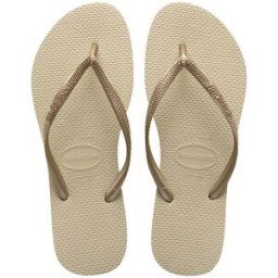 Havaianas Chanclas de dedo de mujer Slim . Dorado 39-40