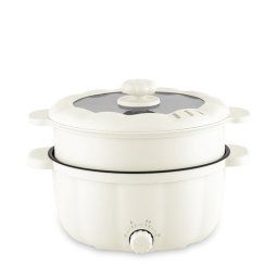 Olla Eléctrica Vaporera Multifunción. Tres Temperaturas, 2.5l Doble Nivel. Hot Pot, Salteado, Cocina Al Vapor, Etc.