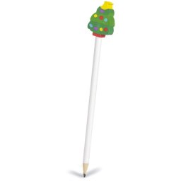 Lápiz De Madera Miffet, Con Goma De Borrar Diseño Árbol De Navidad.