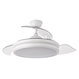 Fabrilamp Bayomo Ventilador de Techo con Luz y Mando 59W Blanco