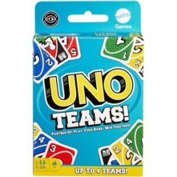 Uno Teams Juego de cartas Mattel Games.