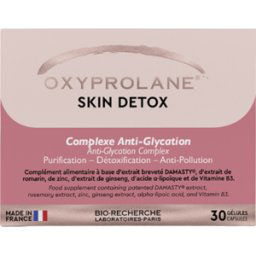 Oxyprolane Complemento alimenticio desintoxicante de la piel Complejo antiglicación 30 caps.