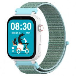 DCU Tecnologic Kids Pro Reloj Smartwatch Infantil Android Blanco con Correa Tela Verde