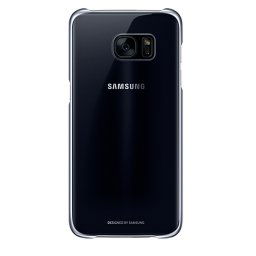 Samsung Funda Clear Cover Transparente y Negra para Samsung Galaxy S7 Edge