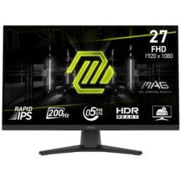 MSI Monitor PC Gaming 68,58 cm (27') MAG 272F, 200 Hz, Rapid IPS, Full HD, Modo consola. Negro