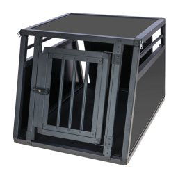 Transportín Kerbl Pet Vacation de aluminio, grafito - 77 x 55 x 50 cm (L x An Al)