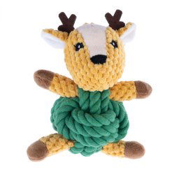 Juguete para perro TIAKI reno con cuerda - 18 x 13 x 8 cm (L x An x Al))