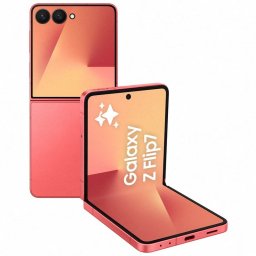 Samsung Galaxy Z Flip7 12GB/256GB Rojo Coral Móvil Plegable con Galaxy AI