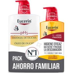 Eucerin pH5 Skin-Protection Oleogel de Ducha Pack de 1l + 400ml