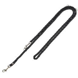 Correa ajustable Trixie Cavo negra para perros - T/L - XL: 200 cm, 18 mm de ancho
