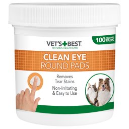 Vet's Best® Clean almohadillas limpiadoras oculares para perros - 100 almohadillas
