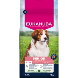 Eukanuba Premium Nutrition Senior Small & Medium Breed cordero y arroz - Pack % - 2 x 12 kg