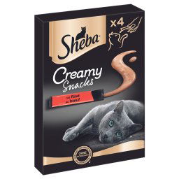 Sheba Creamy Snacks para gatos - 40 x 12 g - Vacuno