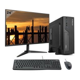 VolttierPC PC Oficina Completo AMD Ryzen 5 5600G/32GB/1TB SSD + Monitor 24" + Pack