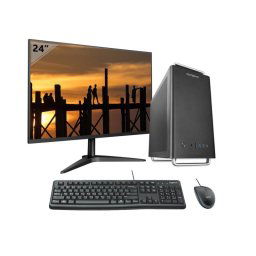 VolttierPC Pc Oficina Completo AMD Ryzen 7 8700G/32GB/1TB SSD + Monitor 24" + Pack