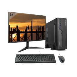 VolttierPC Pc Oficina Completo Intel Core i5-12400/32GB/1TB SSD + Monitor 24" + Pack