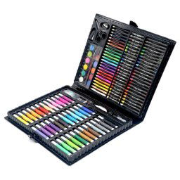Set de pintura infantil 150 piezas Maletín plegable materiales seguros y lavables