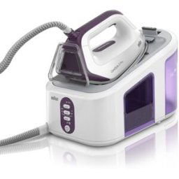 Braun Centro de planchado CareStyle 3 IS3155VI con suela FreeGlide 3D y depósito de 2 litros. Blanco / Morado