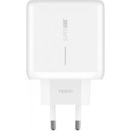 OPPO SUPERVOOC 4.0 65W GaN Cargador Original Modelo VCA7GACH Bulk Blanco + Cable USB Tipo C