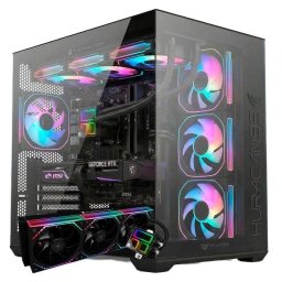 PC Gaming PC Racing Ryzen 7 5700X RX 9070 32GB 1TB SSD Refrigeración Líquida Negra