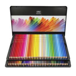 Set de lápices de colores 72 piezas Madera Caja Metálica Punta 3.7 mm Redonda