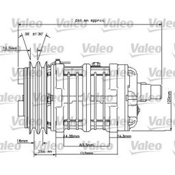 Compresor, aire acondicionado VALEO 815841