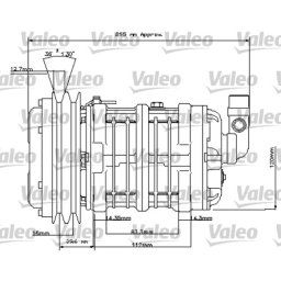 Compresor, aire acondicionado VALEO 815842