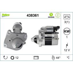 Motor de arranque VALEO ORIGINS NEW STOP&START OE TECHNOLOGIE VALEO 438361