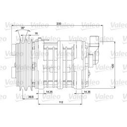 Compresor, aire acondicionado VALEO 700854