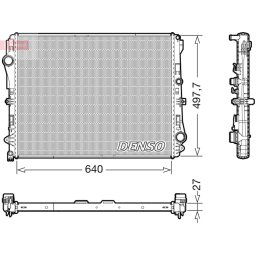 Radiador, refrigeración de motor DENSO DRM17116