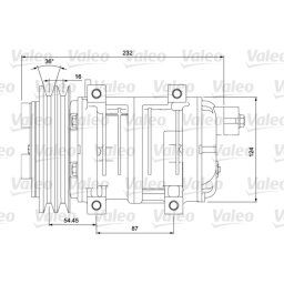 Compresor, aire acondicionado VALEO 700868