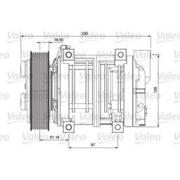 Compresor, aire acondicionado VALEO 716658